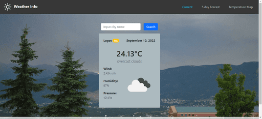 Weather Info Site Image